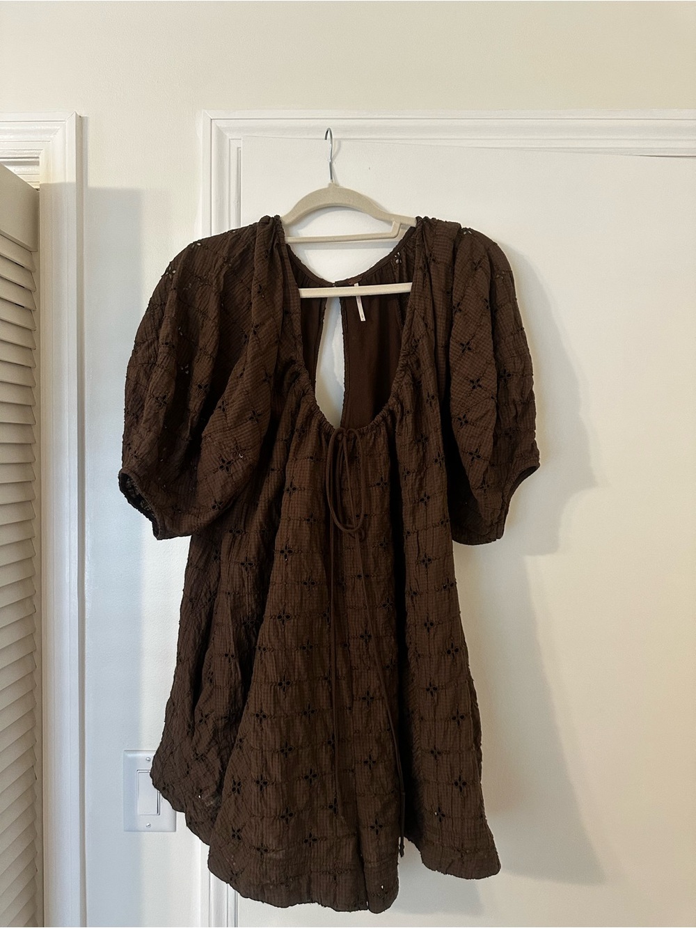 Free people brown bop around romper